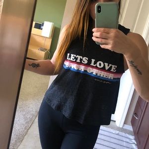 Spiritual Gangster Let’s Love Crop Tank